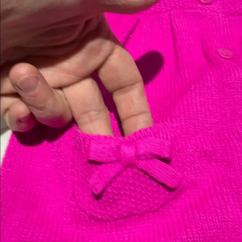 Gymboree 18-24 hot pink cardigan guc